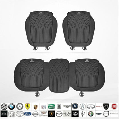Luxury car seat cushion set, breathable perforated design, non-slip ergonomic seat covers, suitable for sedans and SUVs