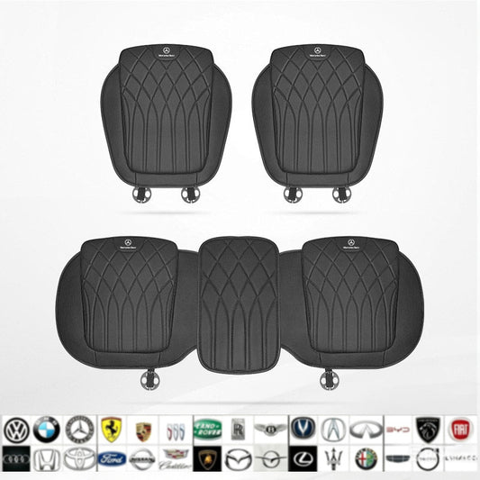 Luxury car seat cushion set, breathable perforated design, non-slip ergonomic seat covers, suitable for sedans and SUVs
