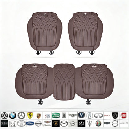 Luxury car seat cushion set, breathable perforated design, non-slip ergonomic seat covers, suitable for sedans and SUVs