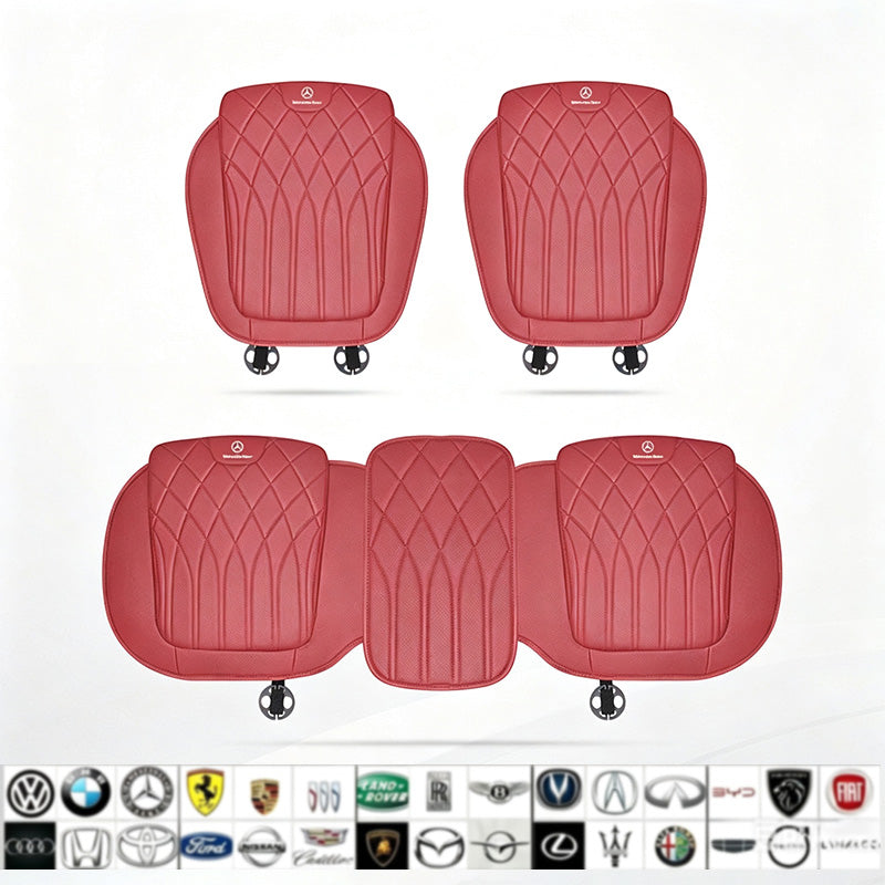 Luxury car seat cushion set, breathable perforated design, non-slip ergonomic seat covers, suitable for sedans and SUVs