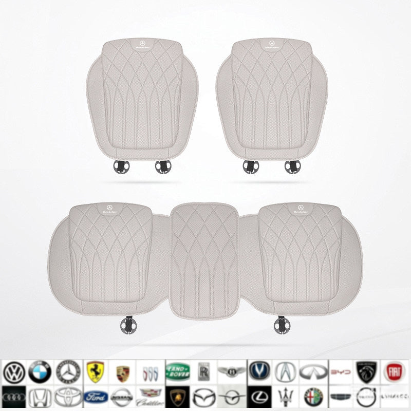 Luxury car seat cushion set, breathable perforated design, non-slip ergonomic seat covers, suitable for sedans and SUVs