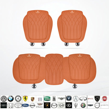 Luxury car seat cushion set, breathable perforated design, non-slip ergonomic seat covers, suitable for sedans and SUVs