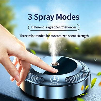 Smart Rechargeable Car Scent Diffuser  3 Gear Adjustable Mist Air Freshener for Vehicle Interior Odor Elimination