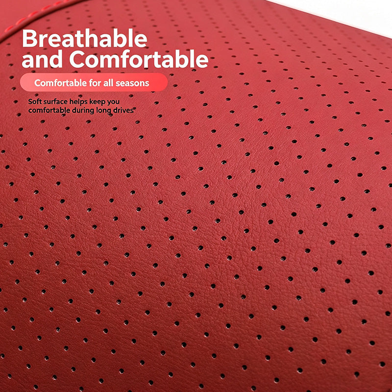 Ergonomic Car Neck Pillow & Lumbar Support Cushion Set, Slow Rebound Memory Foam Auto Headrest Pillow for All Vehicles
