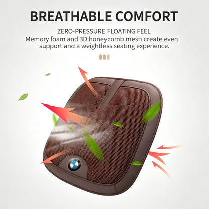 Car Memory Foam Seat Cushion, Breathable 3D Honeycomb Mesh Auto Seat Pad for Most Sedan SUV Truck