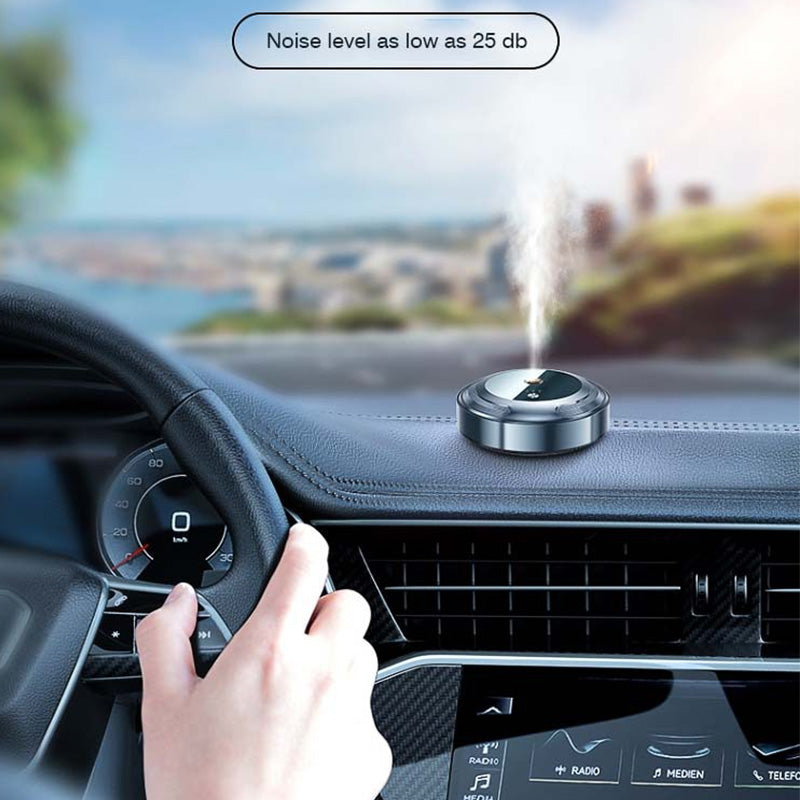 Smart Rechargeable Car Scent Diffuser  3 Gear Adjustable Mist Air Freshener for Vehicle Interior Odor Elimination