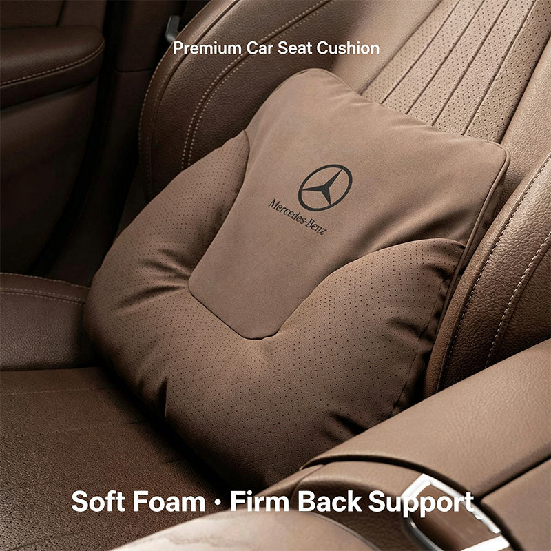 Car Neck Pillow and Lumbar Support Set, Soft and Breathable Suede Car Headrests, General Motors Interior Accessories