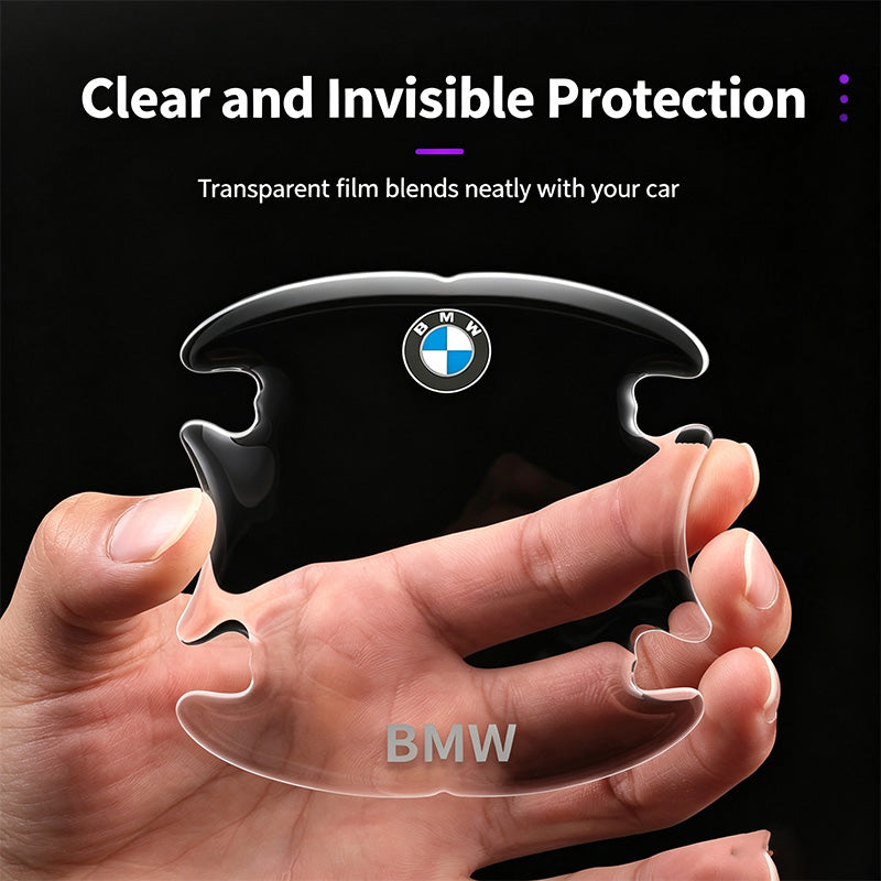 Clear Invisible Car Door Handle Cup Protector Stickers Waterproof Sunproof Door Edge Anti-Collision Strip Set