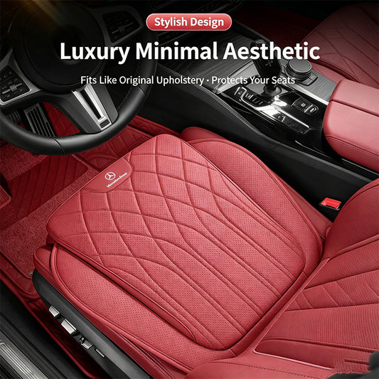 Luxury car seat cushion set, breathable perforated design, non-slip ergonomic seat covers, suitable for sedans and SUVs