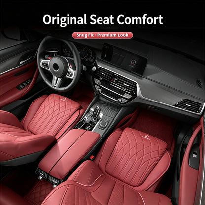 Luxury car seat cushion set, breathable perforated design, non-slip ergonomic seat covers, suitable for sedans and SUVs