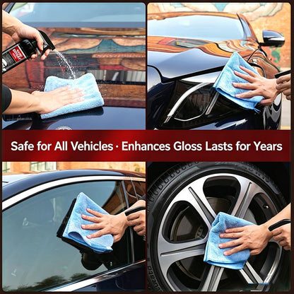Nano Ceramic Car Coating Spray, Quick DIY Hydrophobic Car Paint Sealant