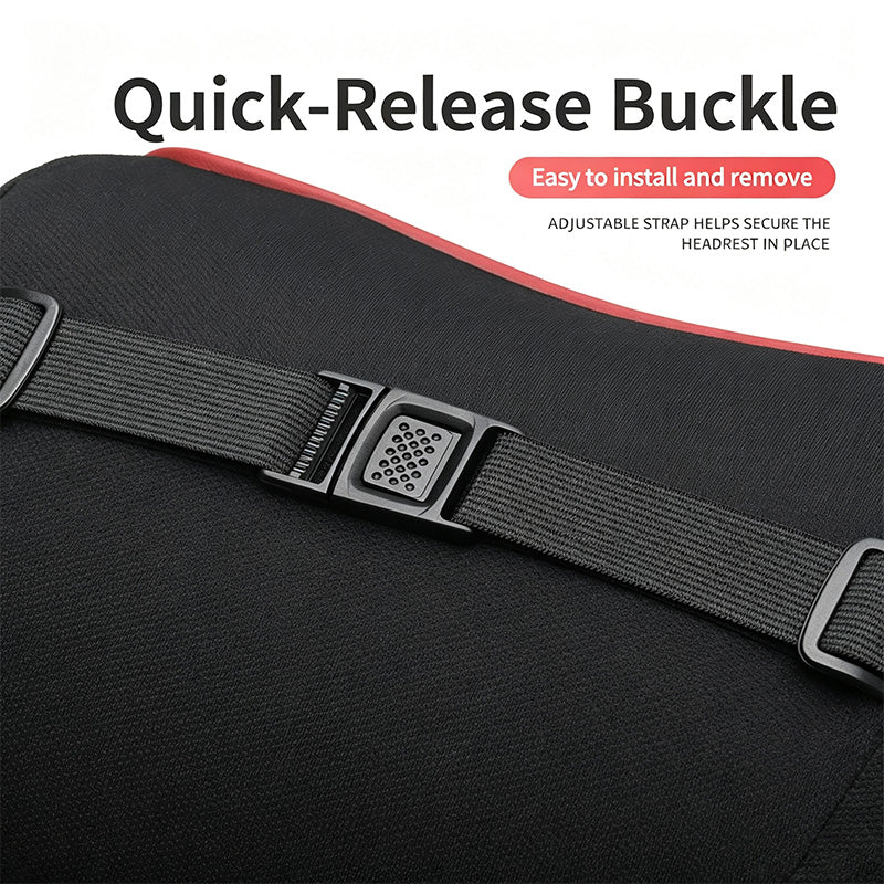Ergonomic Car Neck Pillow & Lumbar Support Cushion Set, Slow Rebound Memory Foam Auto Headrest Pillow for All Vehicles