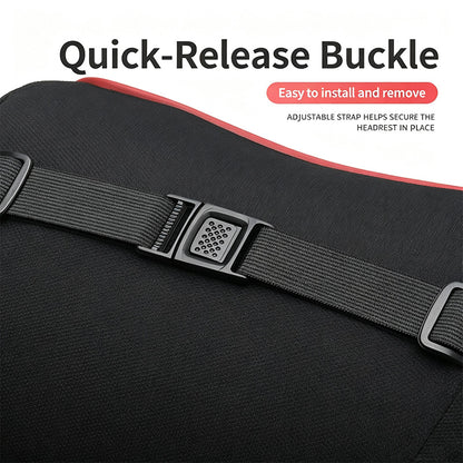 Ergonomic Car Neck Pillow & Lumbar Support Cushion Set, Slow Rebound Memory Foam Auto Headrest Pillow for All Vehicles