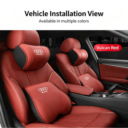 Ergonomic Car Neck Pillow & Lumbar Support Cushion Set, Slow Rebound Memory Foam Auto Headrest Pillow for All Vehicles