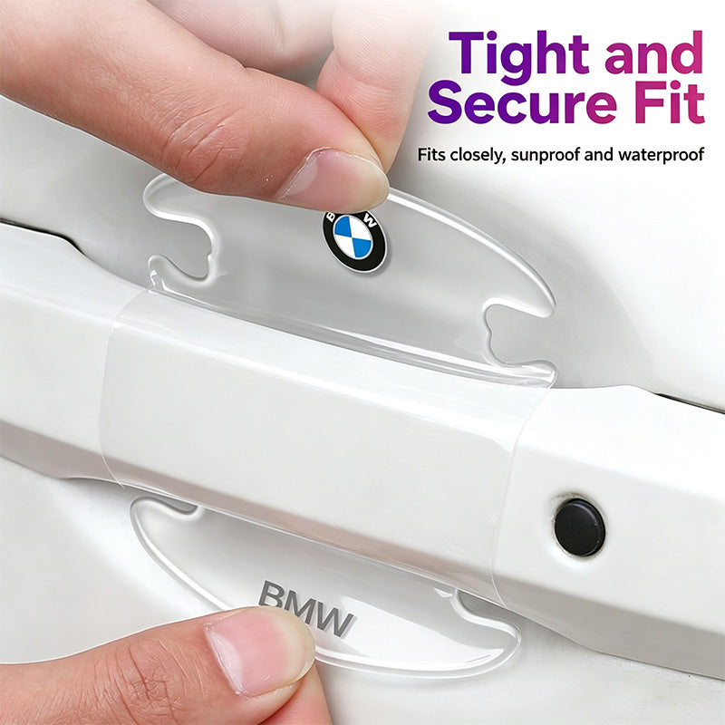 Clear Invisible Car Door Handle Cup Protector Stickers Waterproof Sunproof Door Edge Anti-Collision Strip Set