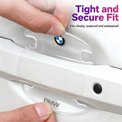 Clear Invisible Car Door Handle Cup Protector Stickers Waterproof Sunproof Door Edge Anti-Collision Strip Set