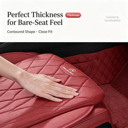 Luxury car seat cushion set, breathable perforated design, non-slip ergonomic seat covers, suitable for sedans and SUVs