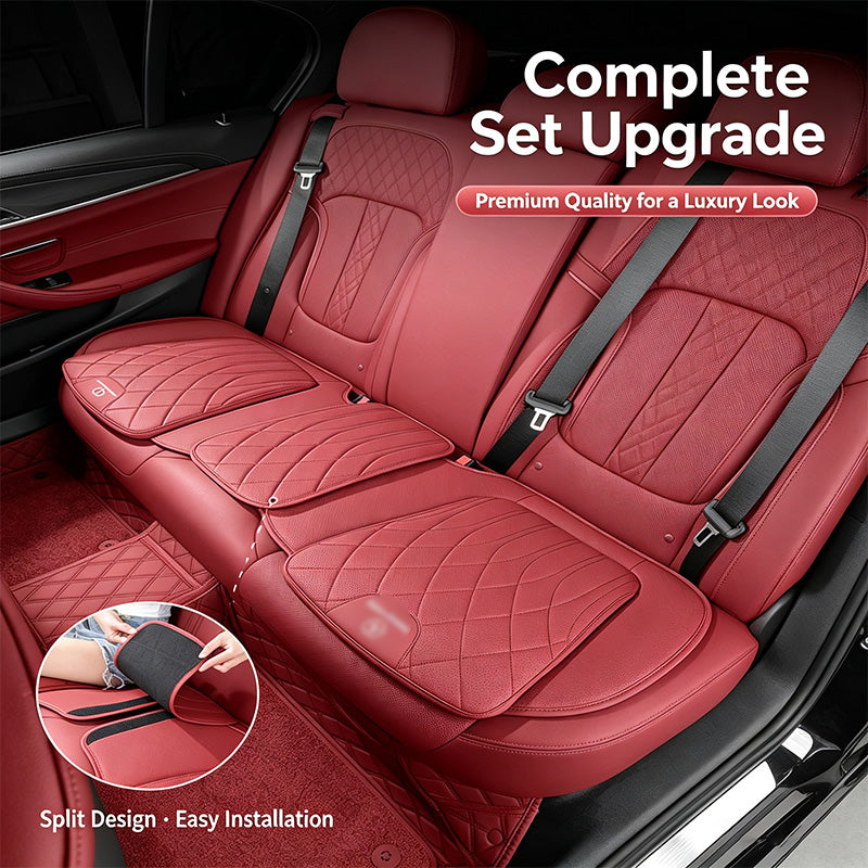 Luxury car seat cushion set, breathable perforated design, non-slip ergonomic seat covers, suitable for sedans and SUVs
