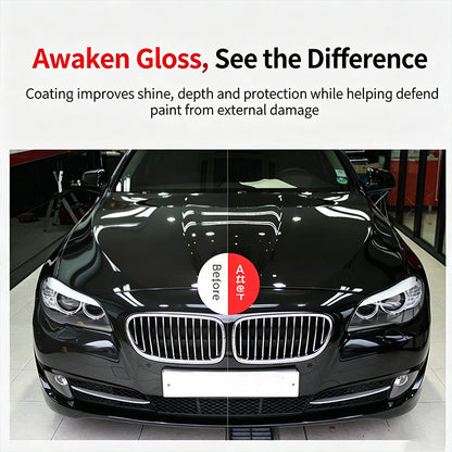 Nano Ceramic Car Coating Spray, Quick DIY Hydrophobic Car Paint Sealant