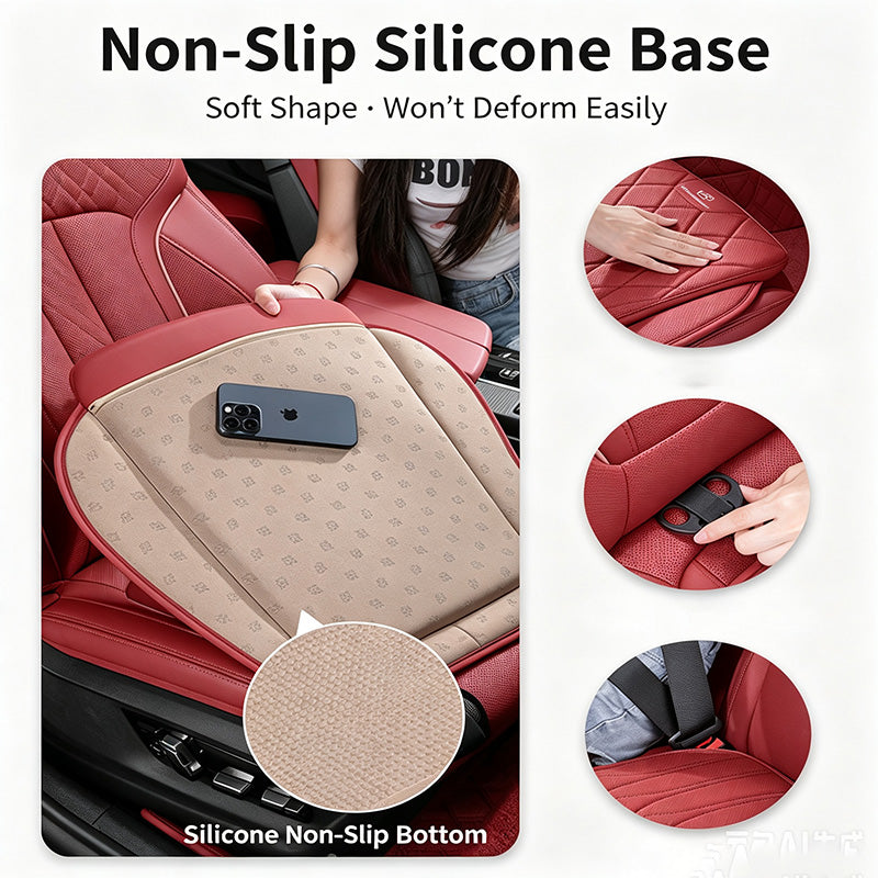 Luxury car seat cushion set, breathable perforated design, non-slip ergonomic seat covers, suitable for sedans and SUVs