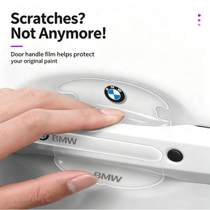 Clear Invisible Car Door Handle Cup Protector Stickers Waterproof Sunproof Door Edge Anti-Collision Strip Set
