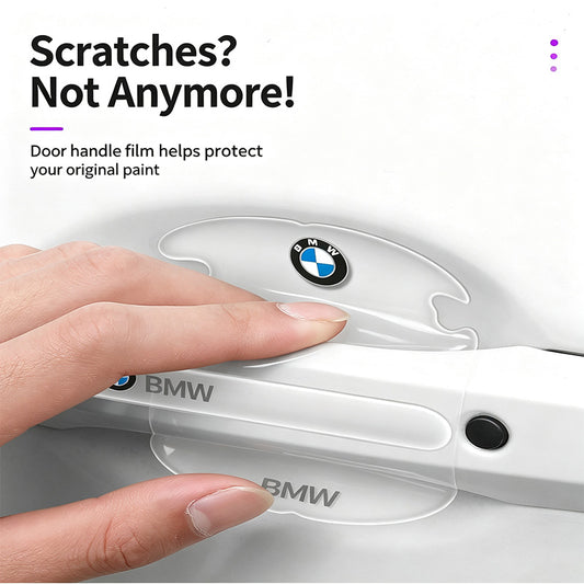 Clear Invisible Car Door Handle Cup Protector Stickers Waterproof Sunproof Door Edge Anti-Collision Strip Set