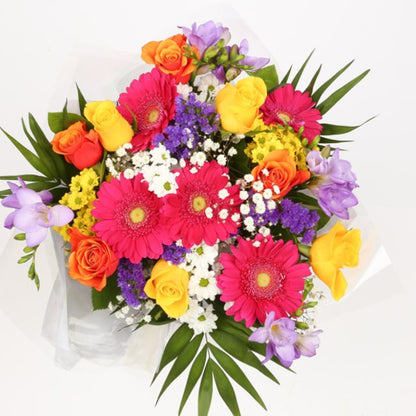 Birthday Balloon & Brilliant Blooms Bouquet